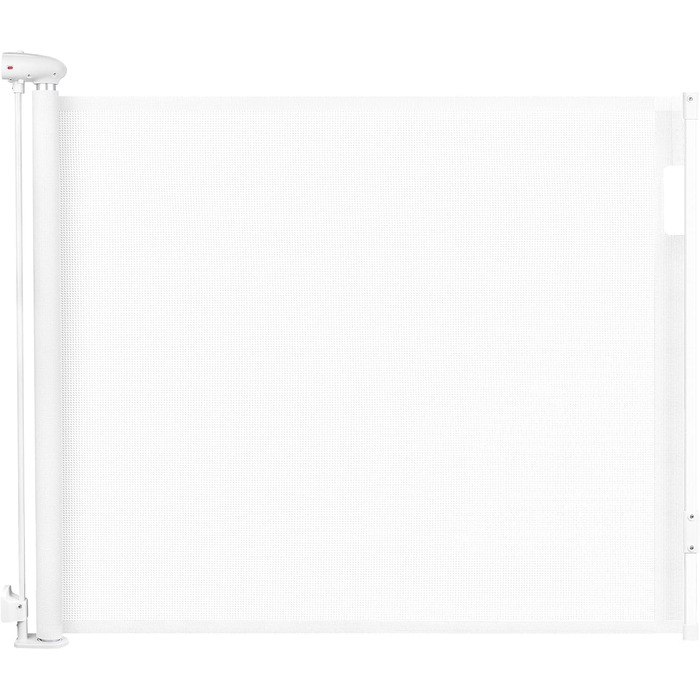 Захисний бар'єр для дитячих воріт, розтяжний 0-180 см, для дітей, котів та собак. Підходить для сходів, дверей, внутрішнього та зовнішнього використання (білий, 86x140 см)