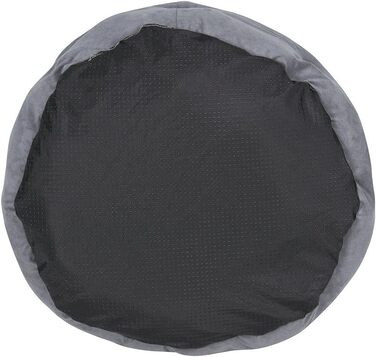 Кішечка ліжко для котів, миється, Ø60см, з двостороннім внутрішнім подушкою, для котів та маленьких собак, сіре