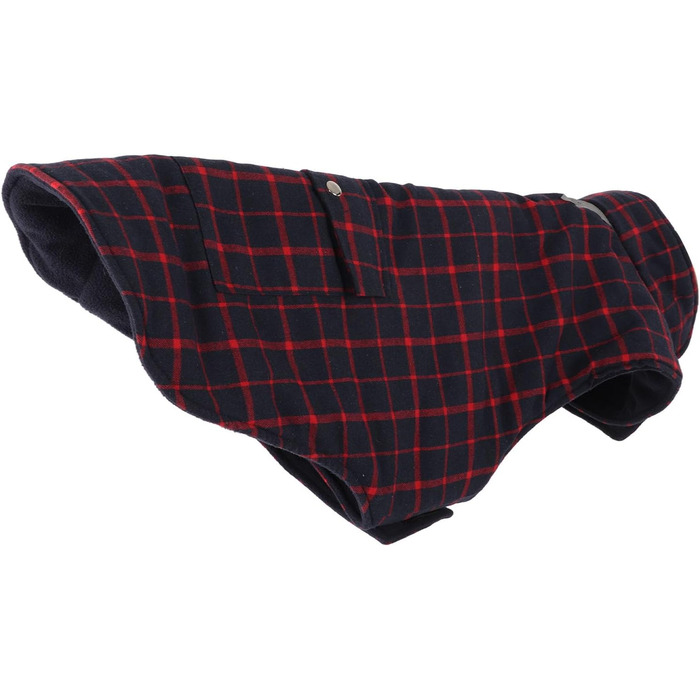 Зимова куртка для собак, теплий вітрозахист, в клітинку, для малих, середніх та великих собак, тепла флісова куртка для активностей на холодному повітрі (розмір XXL)