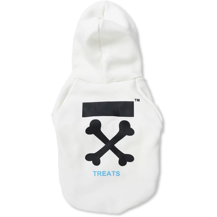 Теплий зимовий одяг для собак маленьких порід: худі, куртка для Шнауцера, Коргі, Французького бульдога, Тедді (L, білий)