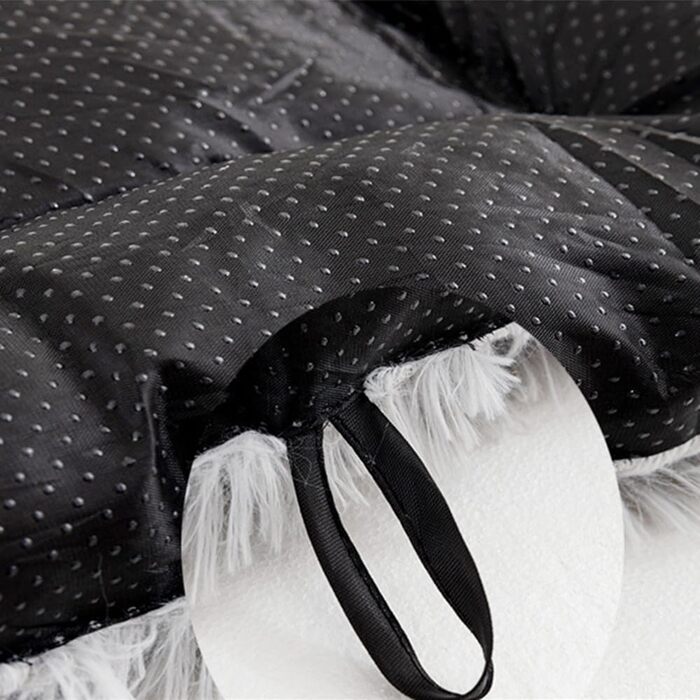 Килимок для собак великих порід Chickwin, для котів, миючий, м'який, з ортопедичною матрацом, заспокійливий, антистрес, плюшевий, 110*80 см, світло-сірий