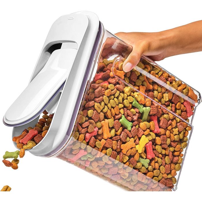 OXO Good Grips контейнер для корму домашніх тварин 4,25 л, герметичний, BPA-free, для 1,8 кг собачого або 1,6 кг котячого корму