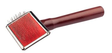 Щітка для собак EHASO Extra Lifetime Soft - м'яка грумінг-щітка для короткої та середньої шерсті, видаляє підшерсток, з нержавіючою сталею та ергономічною ручкою