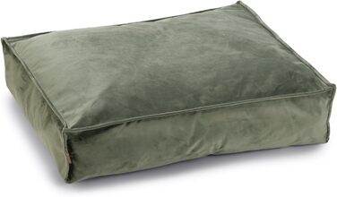 Подушка для собак Lotte Nalino, велюр, сіра, 70x55x15 см