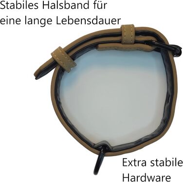 Шкіряний нашийник для собак та котів Jack O Be (XXL, чорний) з можливістю персоналізації