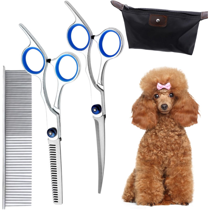 Набір ножиць для грумінгу собак та котів, ножиці для догляду за шерстю домашніх тварин