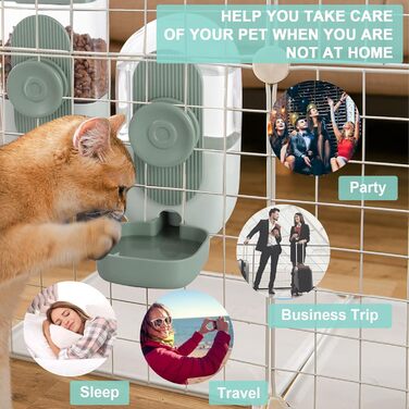 Автоматичний диспенсер води Lemtrflo для кліток, годівниця для кроликів, свиней та хоряків, зелений