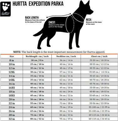 Зимова парка Hurtta Expedition для малих собак, чорна, 30 см