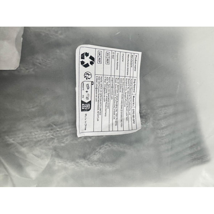 Теплий собачий светр CITÉTOILE з візерунком у клітинку, високим коміром та отворами для повідка – зимовий одяг для собак маленьких, середніх та великих порід, а також для котів, сірий, розмір M