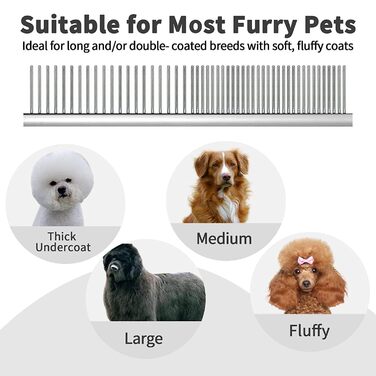 Професійна щітка для собак та домашніх тварин Zupfbürste: видаляє ковтуни та матову шерсть. Підходить для Cockapoos, Labradoodles, Cavapoos