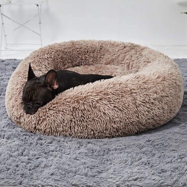 М'яке ліжко для собак та котів, корзина для домашніх тварин, 80 см, хакі