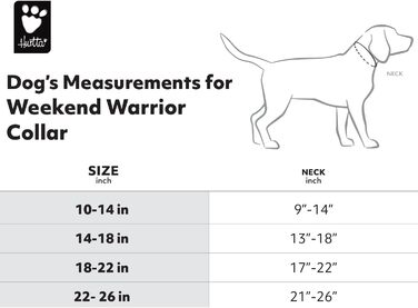 Комір для собак Hurtta Weekend Warrior ECO, шипшина, 25,4–35,6 см