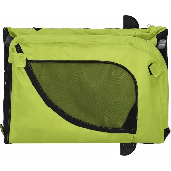 SECOLI Причіп для собак, візок для собак, буги для собак з відбивачем. Причіп для велосипеда для собак до 45 кг, зелений, 136 x 69 x 73.5 см