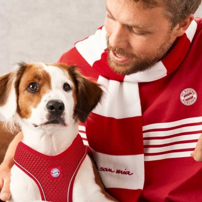 Шлея для собак Hunter HILO COMFORT FC Bayern München, розмір S, червона