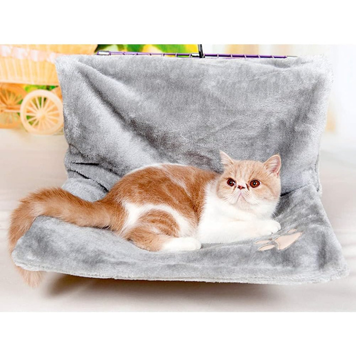 Обогреваемая лежанка для кошек и маленьких собак, лежанка-плитка для підвіконня, сіра