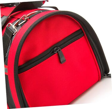 Прозора регульована переноска для домашніх тварин Toddmomy з сітчастою конструкцією, дихаюча та міцна. Маленька переноска для собак на винос з регульованим плечовим ременем. Практична переноска для транспортування.