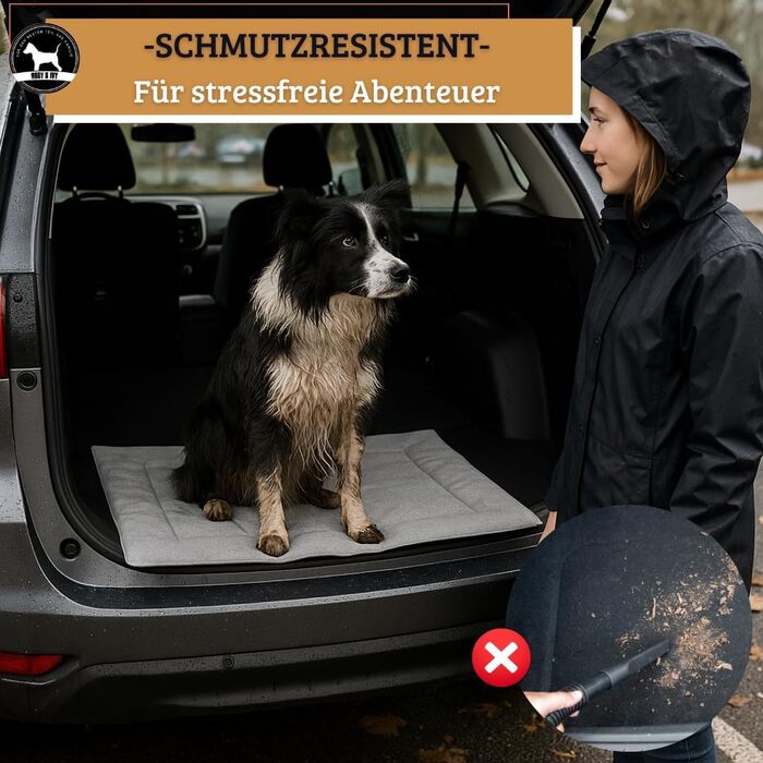 Лежанка для собак Abby & Ivy 90x70 см - складана, миюча, для подорожей та авто. Лежанка для маленьких та середніх собак, з неслизьким покриттям