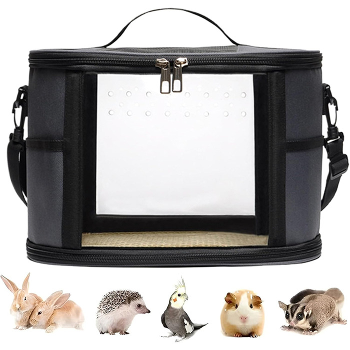 Транспортна сумка Vogeltransporttasche для подорожей з папугами: переноска для великих та малих птахів, щурів та інших гризунів