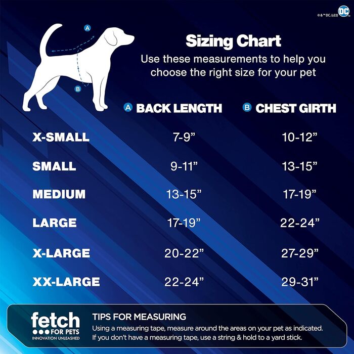 Костюм Аквамена від DC Comics для собак, розмір XL, офіційно ліцензований, багатобарвний