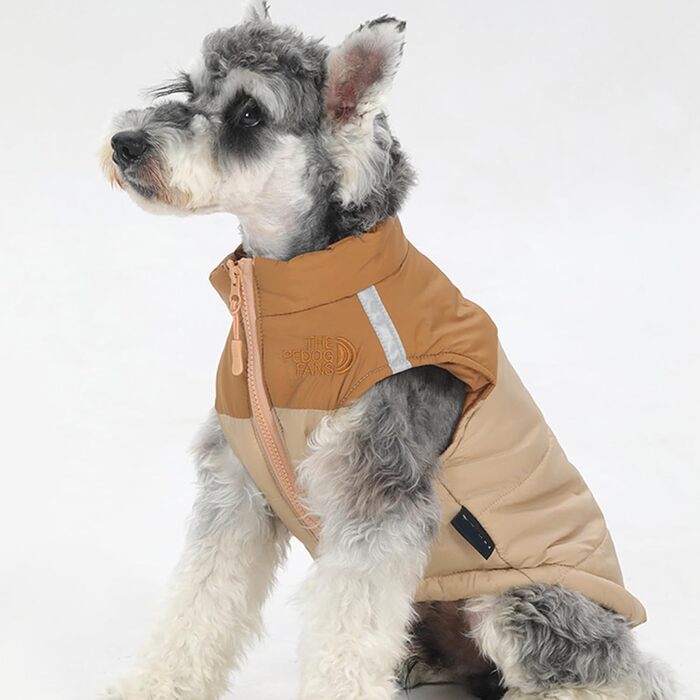 Теплий зимовий пуховик для собак з бавовни - комфортний та стильний, сірий, розмір M