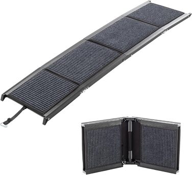 Рампа для собак Hunderampe, розкладна, 170x44 см, для великих собак до 110 кг, з антиковзким килимком, для авто, SUV, позашляховиків, вантажівок