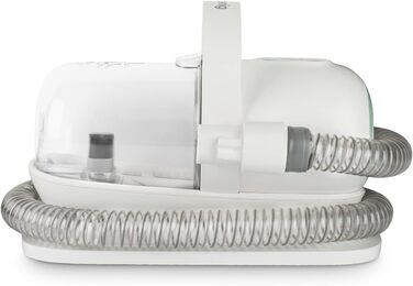 Пылесос H.Koenig PAW400 для шерсті домашніх тварин: собака, кіт. Догляд, стрижка, чистка. 9 насадок, знімний контейнер 1 л, 3 швидкості, білий.