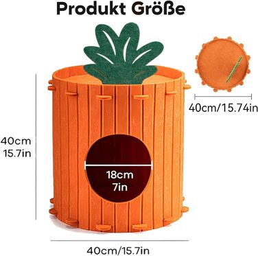 Двоярусна котяча кімната-будинок з когтеточкою, платформа та іграшкою, 60х40х40 см