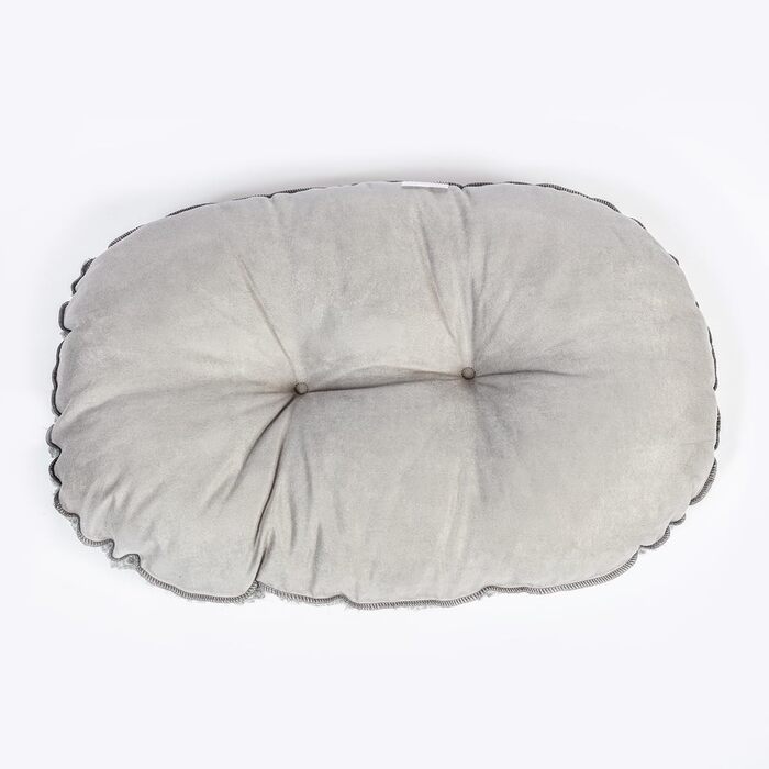 Матрац для собак Danish Design, з плетеним візерунком, 53 см, сірий (одиночне ліжко)