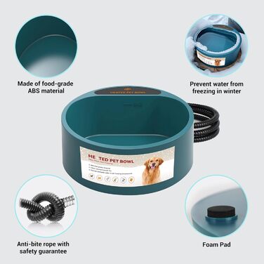 Автоматичний годівниця-поїлка з підігрівом для тварин 2L: інтелектуальна температура та контроль рівня води