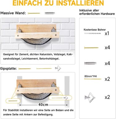 ФУКУМАРУ Клітрова стіна для котів, велике котяче дерево для стіни, з масивного гумового дерева, гамак для котів на стіні для сну та ігор, вантажопідйомність до 18 кг, білий (чорно-білий)