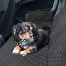 Захист для автосидіння собаки Lucky Sign - килимок для собак у машину з антиковзким покриттям, 150x45x40 см, чорний