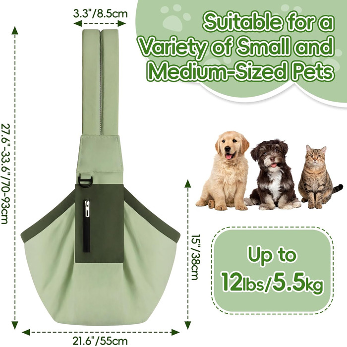 Регульований повідок для собак Bartuke, напіввільний повідок для вигулу маленьких собак, зручний та дихаючий повідок для цуценят, аксесуари для собак, безпечний повідок для подорожей (Зелений)