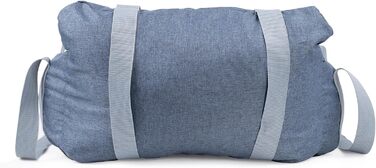 Автомобільний лежак для собак та котів | Лежак на заднє/переднє сидіння | Універсальний, миючий, з поліестеру | 55 x 65 см, колір: джинс