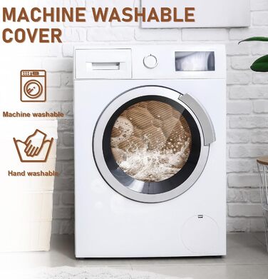 OKYUK Преміум лежанка для собак - захист дивану для тварин, ручної роботи та пральна подушка для собак, м'яка лежанка для собак для всіх розмірів (Корд Кава, 75 x 75 см) 75 x 75 x 10 см Корд Кава