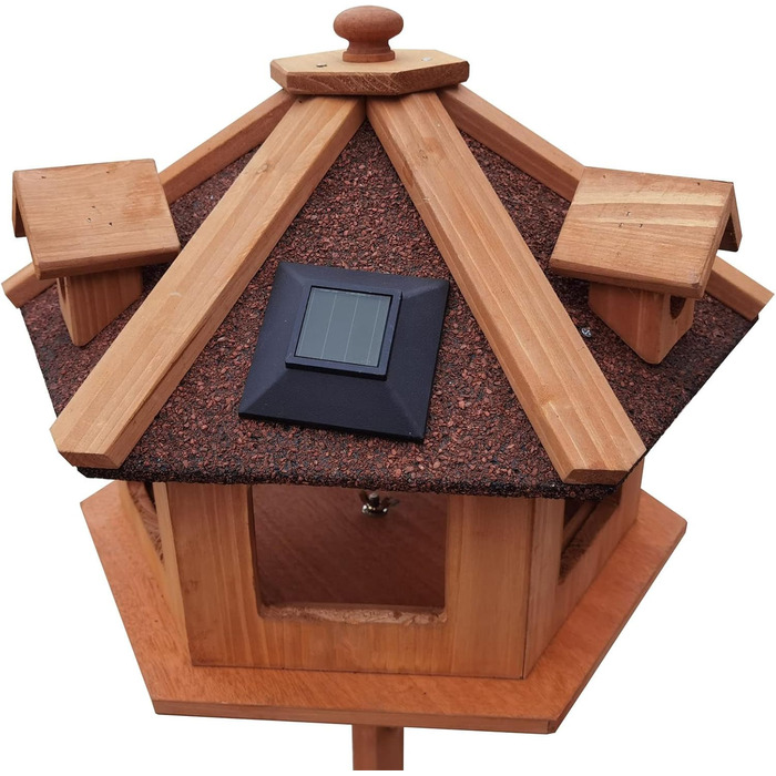 Дерев'яне годівничка для птахів Toboli з підставкою 115 см, вологостійка, для птахів