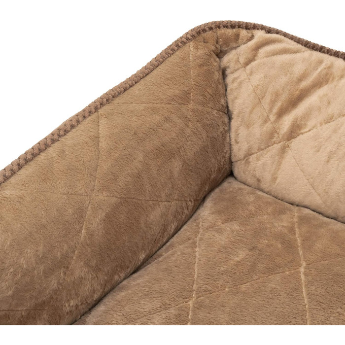 Крісло-ліжко для собак IB Style Milo, коричневе, 61 x 49 x 23 см, знімний чохол