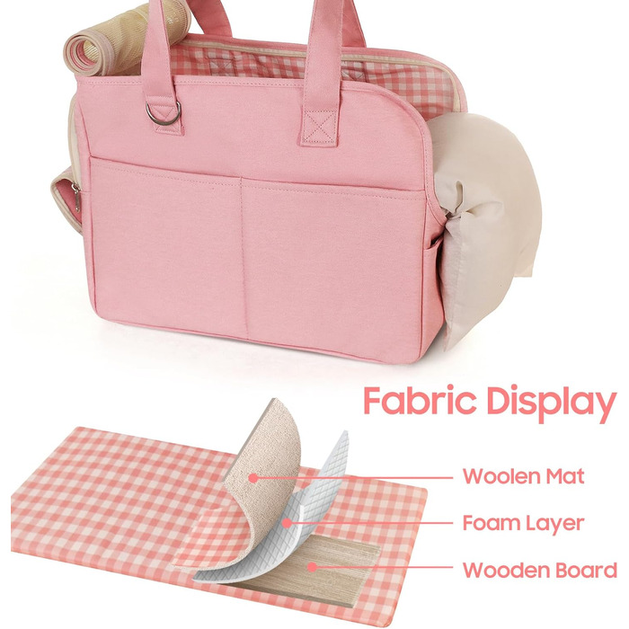 Трансформер для котів та собак, переноска для тварин, рожева, 16.5 x 7.5 x 12.5 см