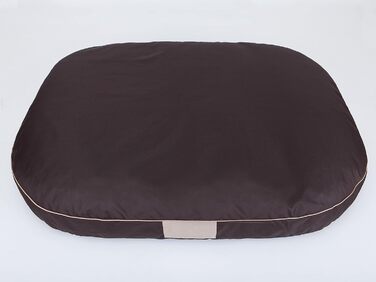 Килимок для собак, лежанка для собак, матрац для собак, лежанка-кошик, лежанка-софа, овальний килимок для маленьких собак M - 70 x 50 см, темно-коричневий