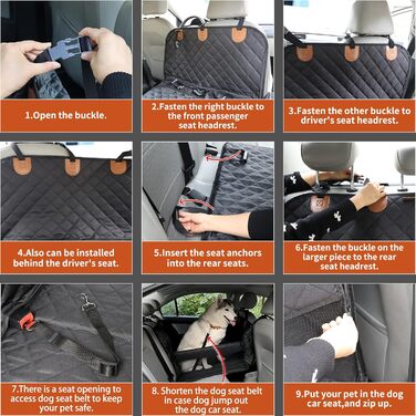 Захисний чохол на сидіння автомобіля для собак Paw Jamboree - великий, для заднього сидіння