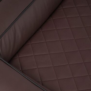 Ортопедичне ліжко для собак Knuffelwuff Hampstead XL 105x80 см, коричневе, стьобана екошкіра