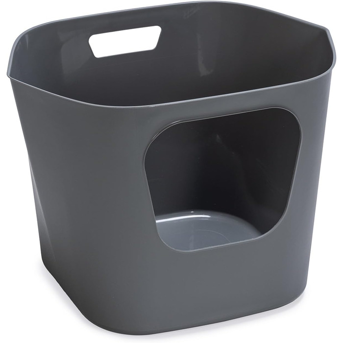 Karlie Katzentoilette Lotus Eco L - сірий лоток для котів з еко-матеріалу (54,4 x 43,9 x 40,5 см)