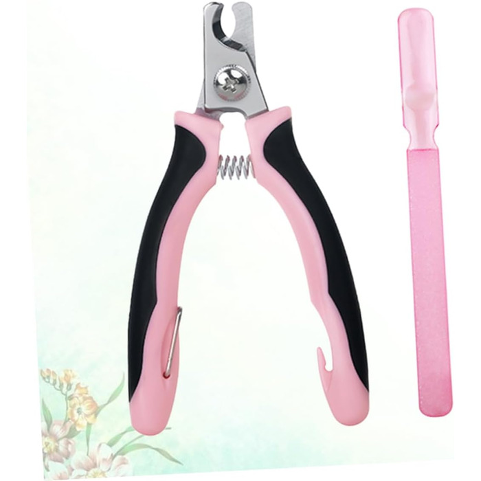 Триммер для когтів домашніх тварин BESPORTBLE: безпечний та зручний інструмент для когтів котів та собак (рожевий)