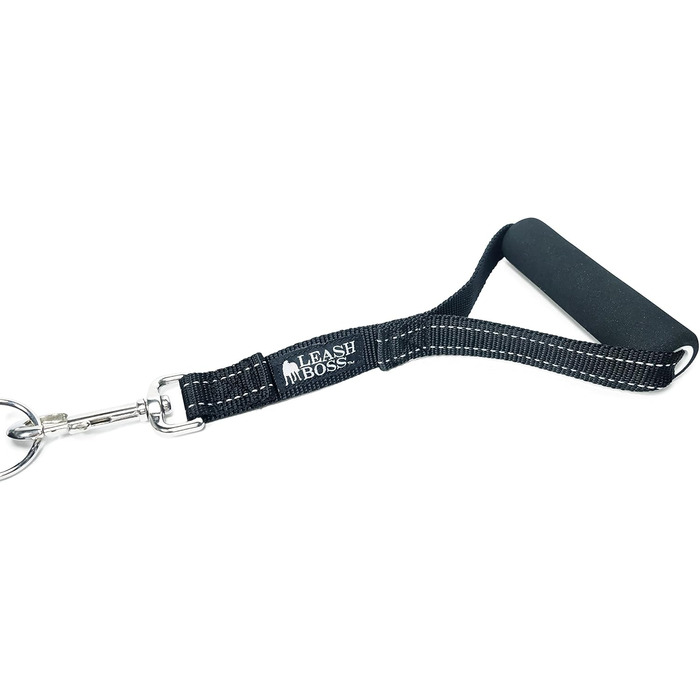 Подвійний повідок для великих собак Leash Boss Duo, регульований, знімна м'яка ручка, світловідбиваючий, не заплутується, для вигулу двох собак одночасно