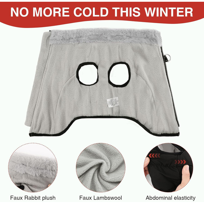 Зимова куртка для собак, водовідштовхувальна, тепла, м'яка, вітрозахисна. Куртка для собак з кріпленням для повідка, світловідбиваючі елементи, застібка-блискавка, регульована блискавка для маленьких та середніх собак (зелена, червона, XL)