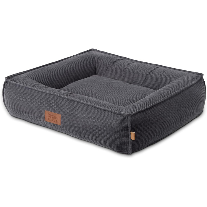 Крізьовий лежак для домашніх тварин Town & Country Luxe CuddleTown, розмір M, 68x57x17 см, кремовий, знімний чохол, протиковзке дно