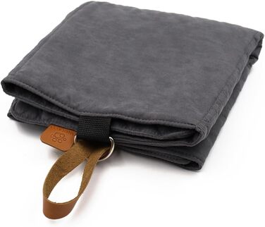 Складаний килимок для собак Paws&Co, портативний, 75x50 см, сірий, для подорожей, кемпінгу, пікніка, для дому та вулиці