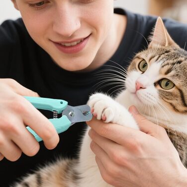 Електричний триммер для собак та котів 2-в-1 з LED-підсвічуванням | Безпечна насадка, перезаряджуваний, зелений | Аксесуар для догляду за тваринами