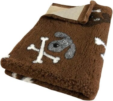 Лежанка для собак Elropet Premium: коврик, килимок, лежанка для маленьких та великих собак, неслизька, розмір M (100x80 см), колір коричневий