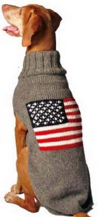 Светр для собак Chilly Dog з американським прапором, розмір 3XXL