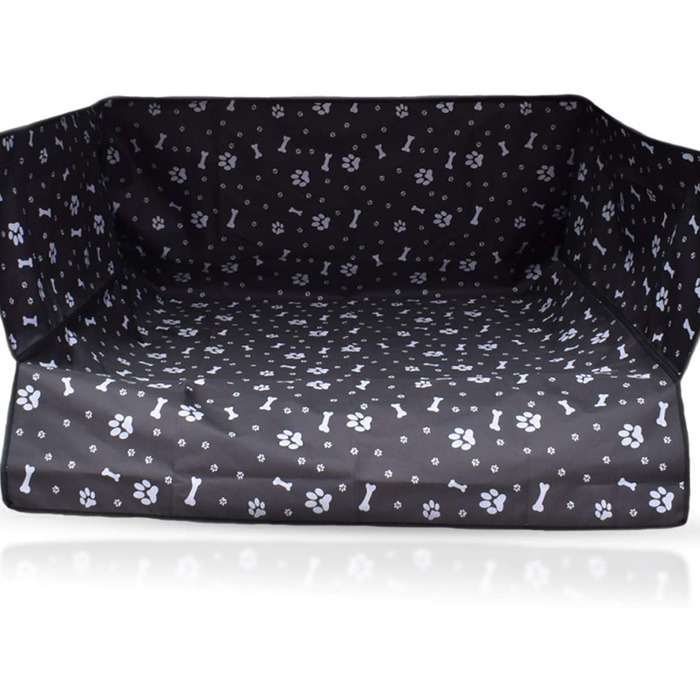 Захист для багажника автомобіля PETCUTE для собак з боковим захистом, універсальний килимок для багажника, водовідштовхуючий, стійкий до подряпин, для універсалів, мінівенів та SUV (Чорний 2)